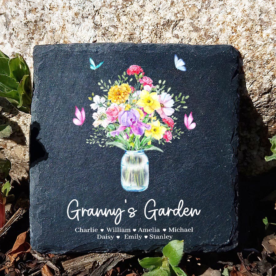 Personalized Garden Stones for Grandma