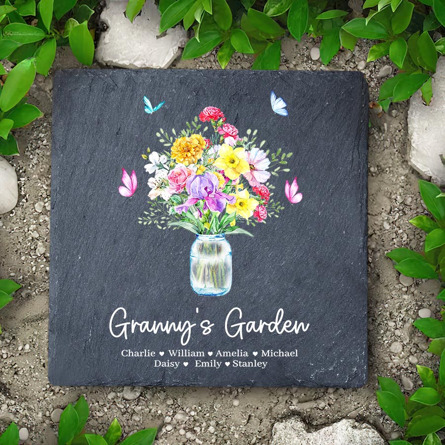 Personalized Garden Stones for Grandma