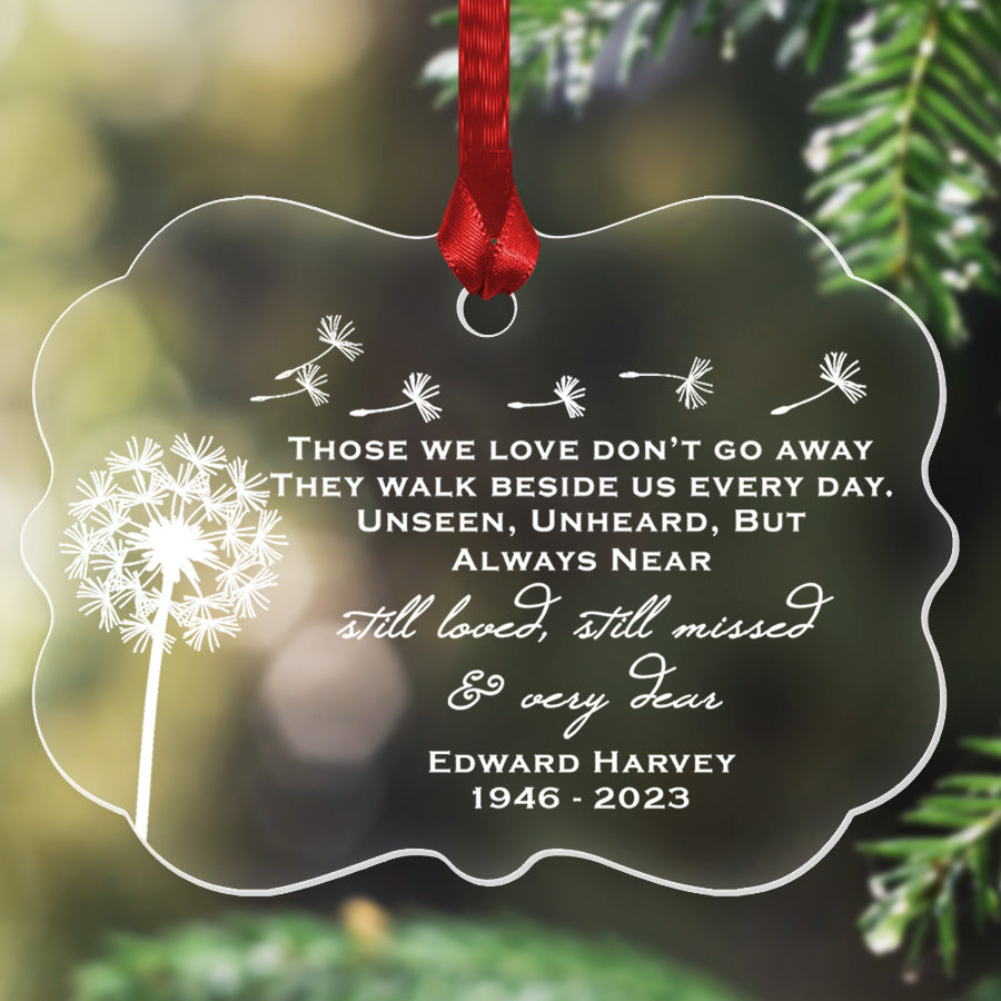 Personalized Memorial Christmas Ornament 2023 Those We Love Don’T Go