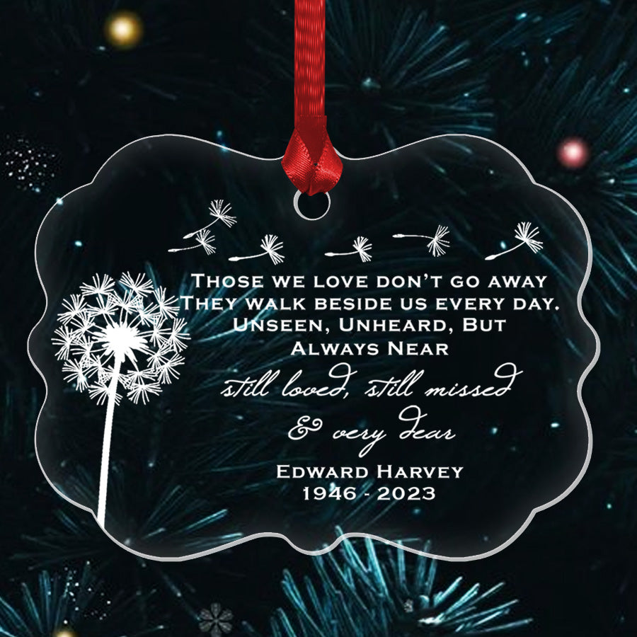 Personalized Memorial Christmas Ornament 2023 Those We Love Don’T Go