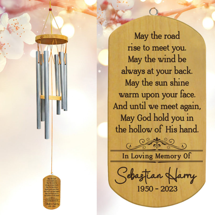 personalized memorial wind chimes for dad