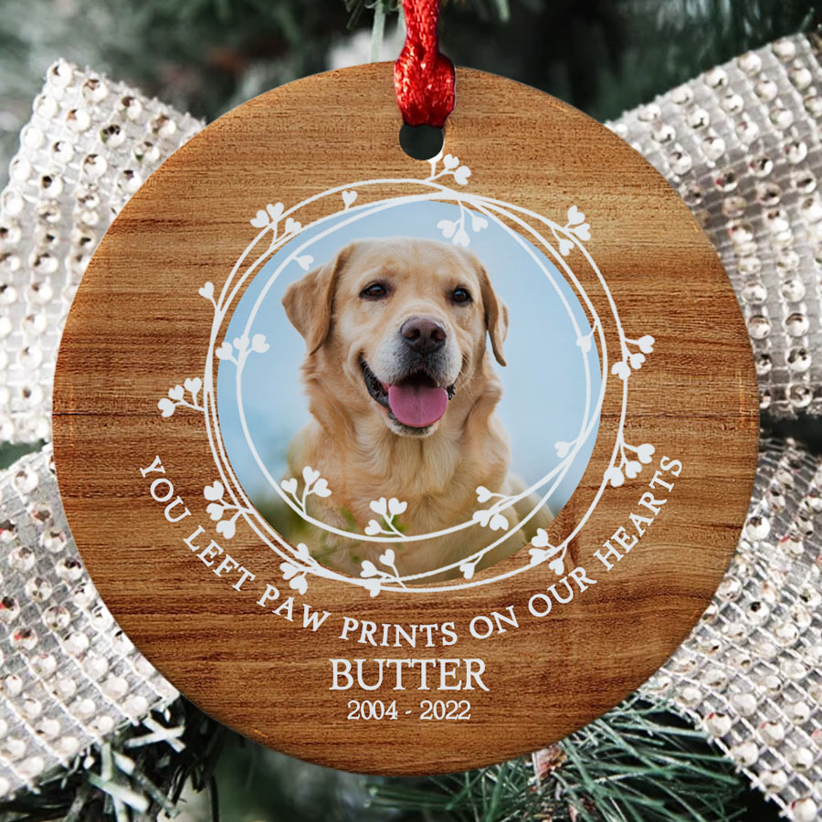 Personalzed Pet Ornament Paw Prnt Ornament Custom Pet | Etsy