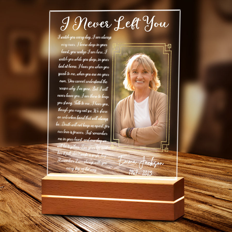 Memory Stuff Personalized Sympathy Gifts | I Never Left You | Mom Plaques ...