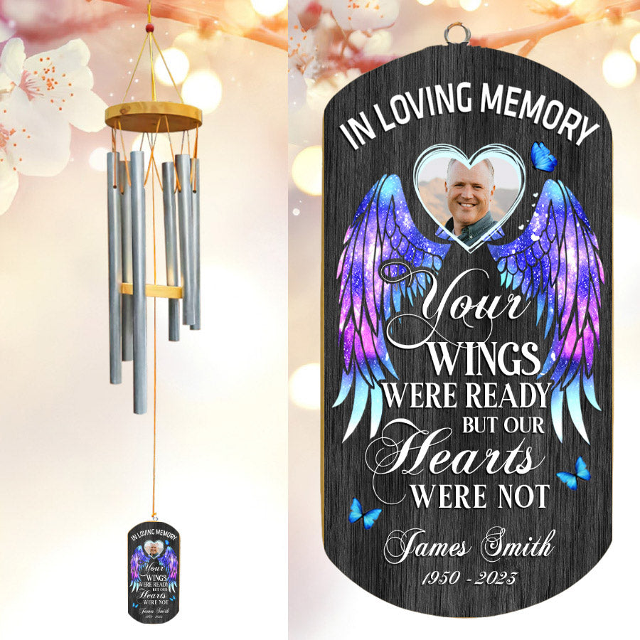 personalized wind chimes memorial
