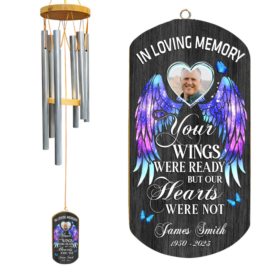 personalized wind chimes memorial