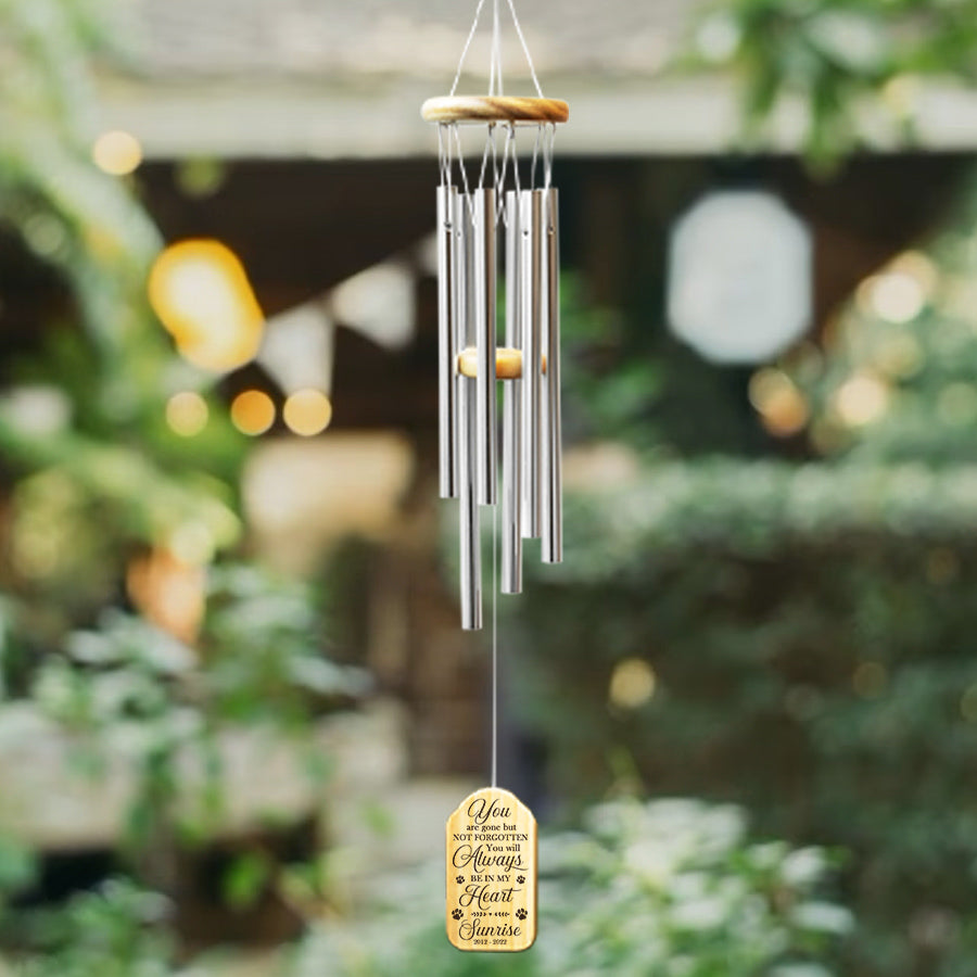 personalized wind chimes pet memorial