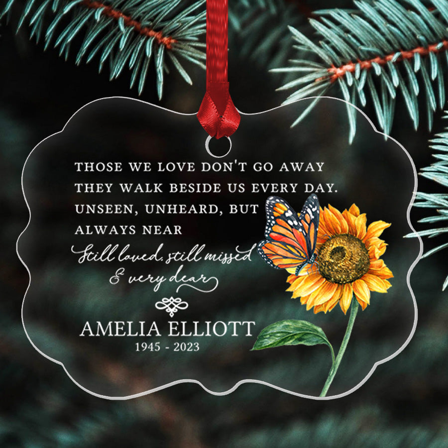 Remembrance Ornament Those We Love Don’T Go Away Ornament In Memory