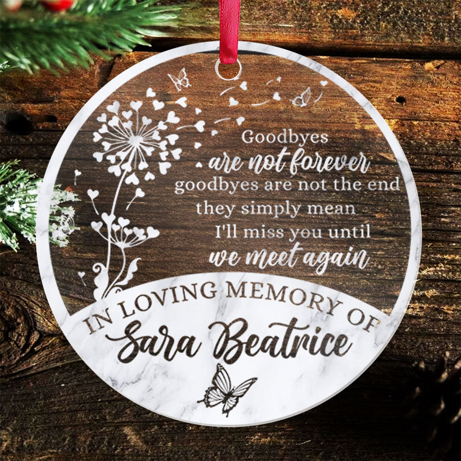 Memory Ornaments for Deceased