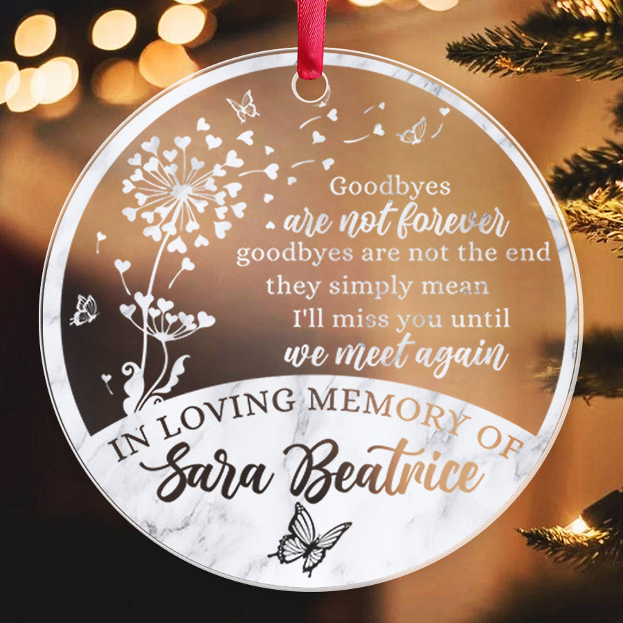 Memory Ornaments for Deceased