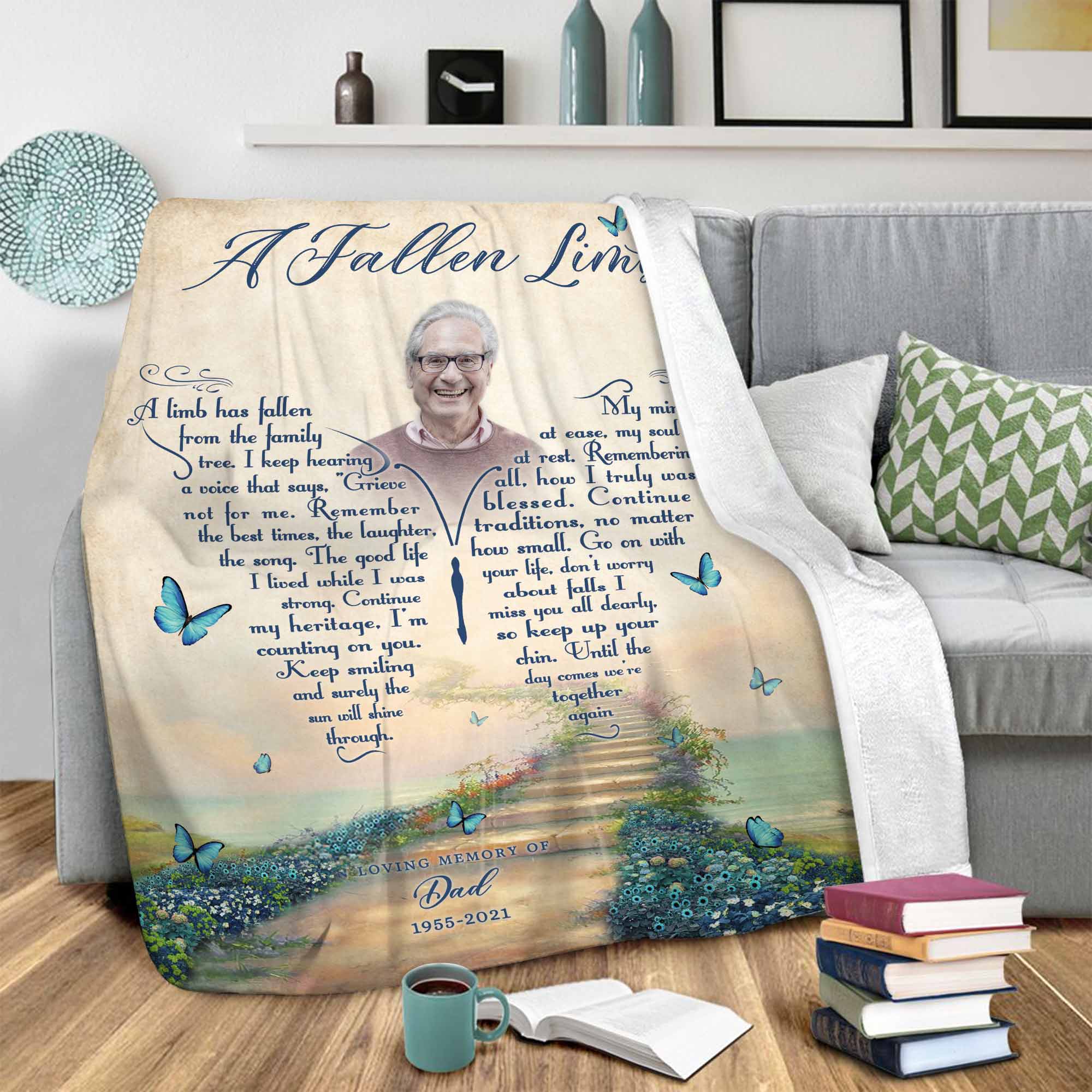 In Loving Memory Personalized Remembrance Blankets Personalized
