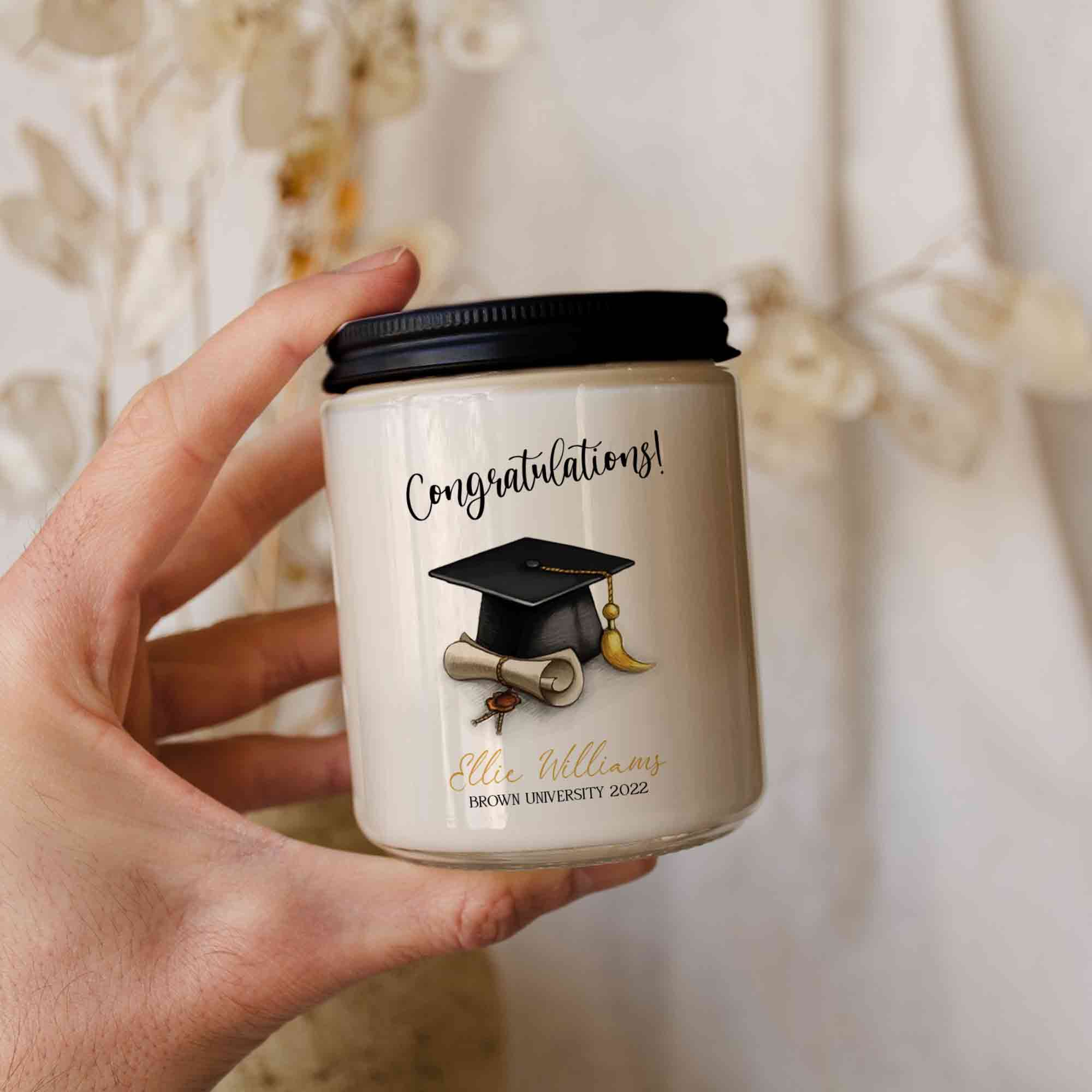 Congratulations Gift For College Graduation 2022, Unique Candle For Graduation, Custom Graduation Candle Gift