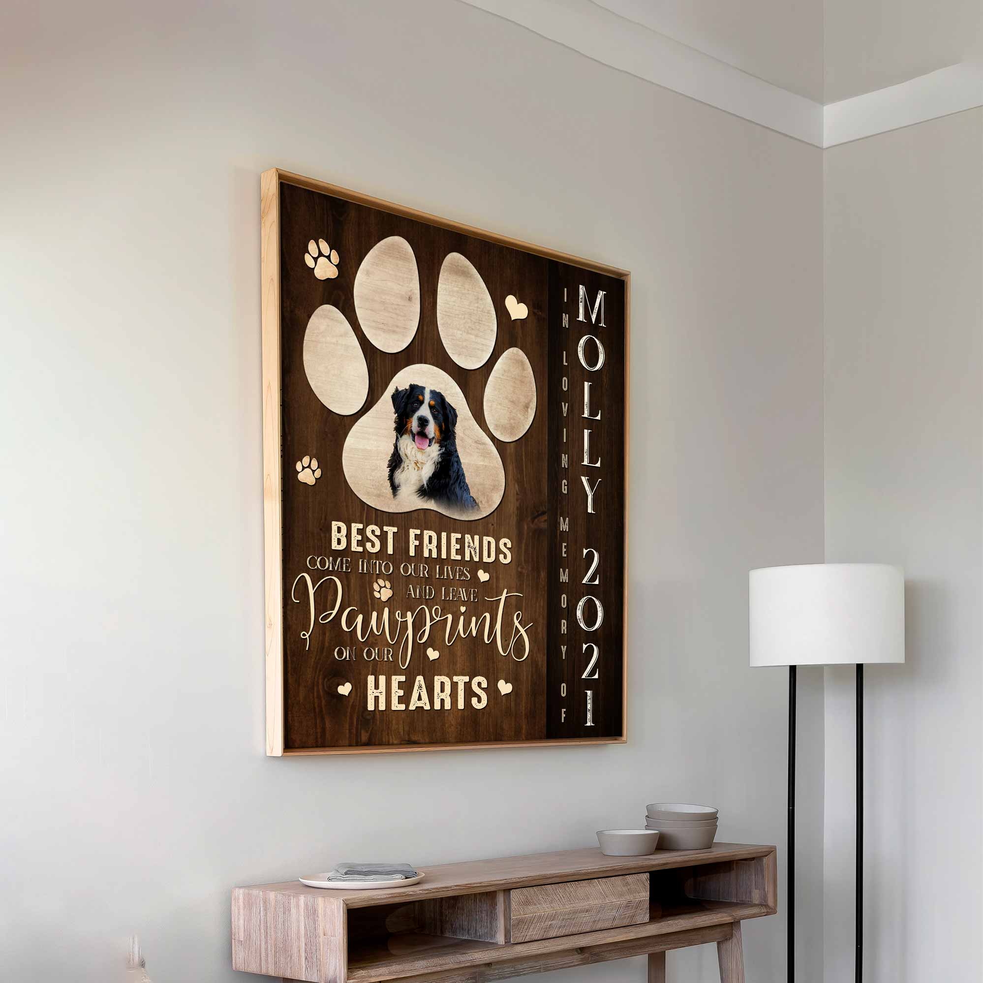 Dog Memorial Gift Ideas, Dog Passing Away Gifts, Sympathy Gifts for Pet Loss, Memorial Canvas Photos