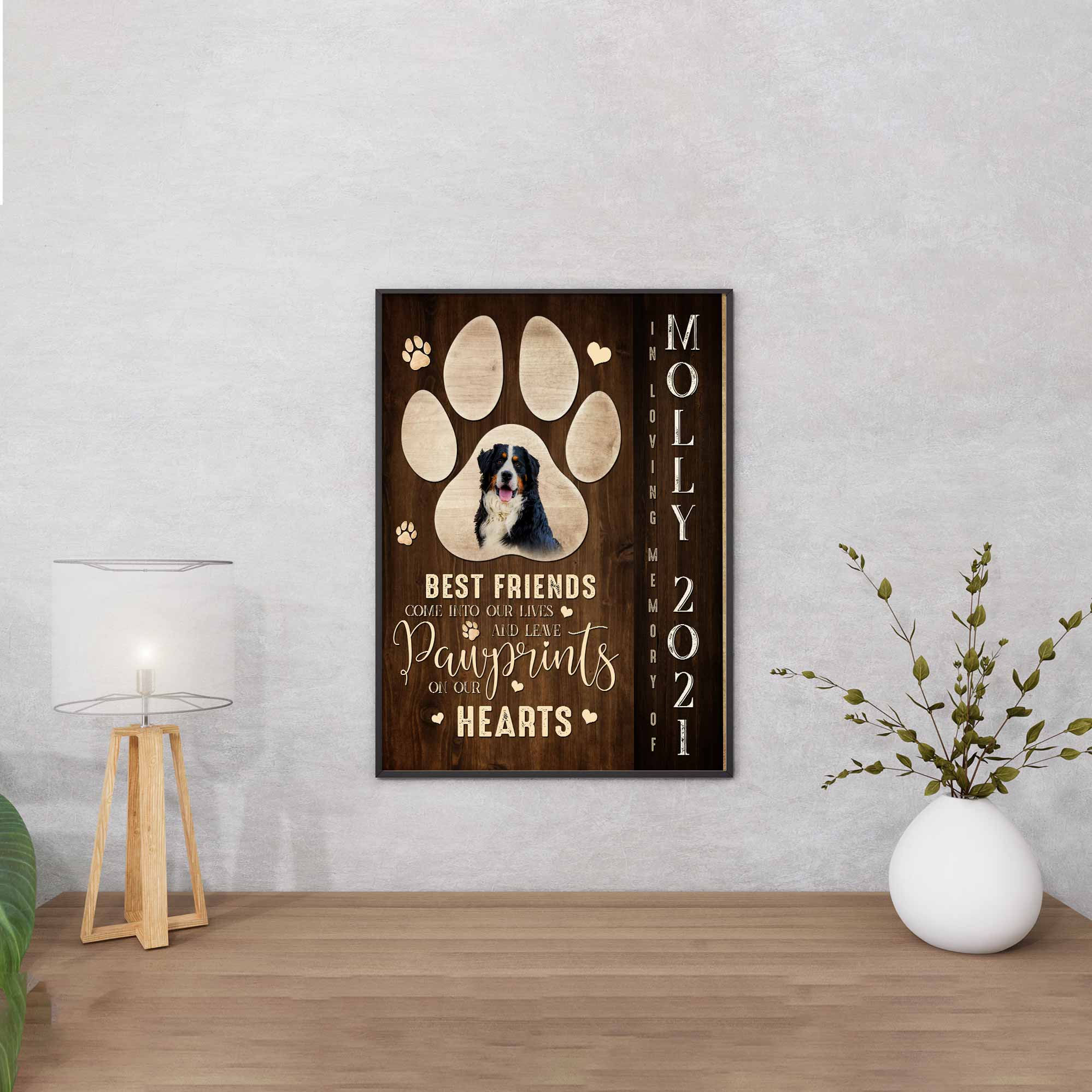 Dog Memorial Gift Ideas, Dog Passing Away Gifts, Sympathy Gifts for Pet Loss, Memorial Canvas Photos