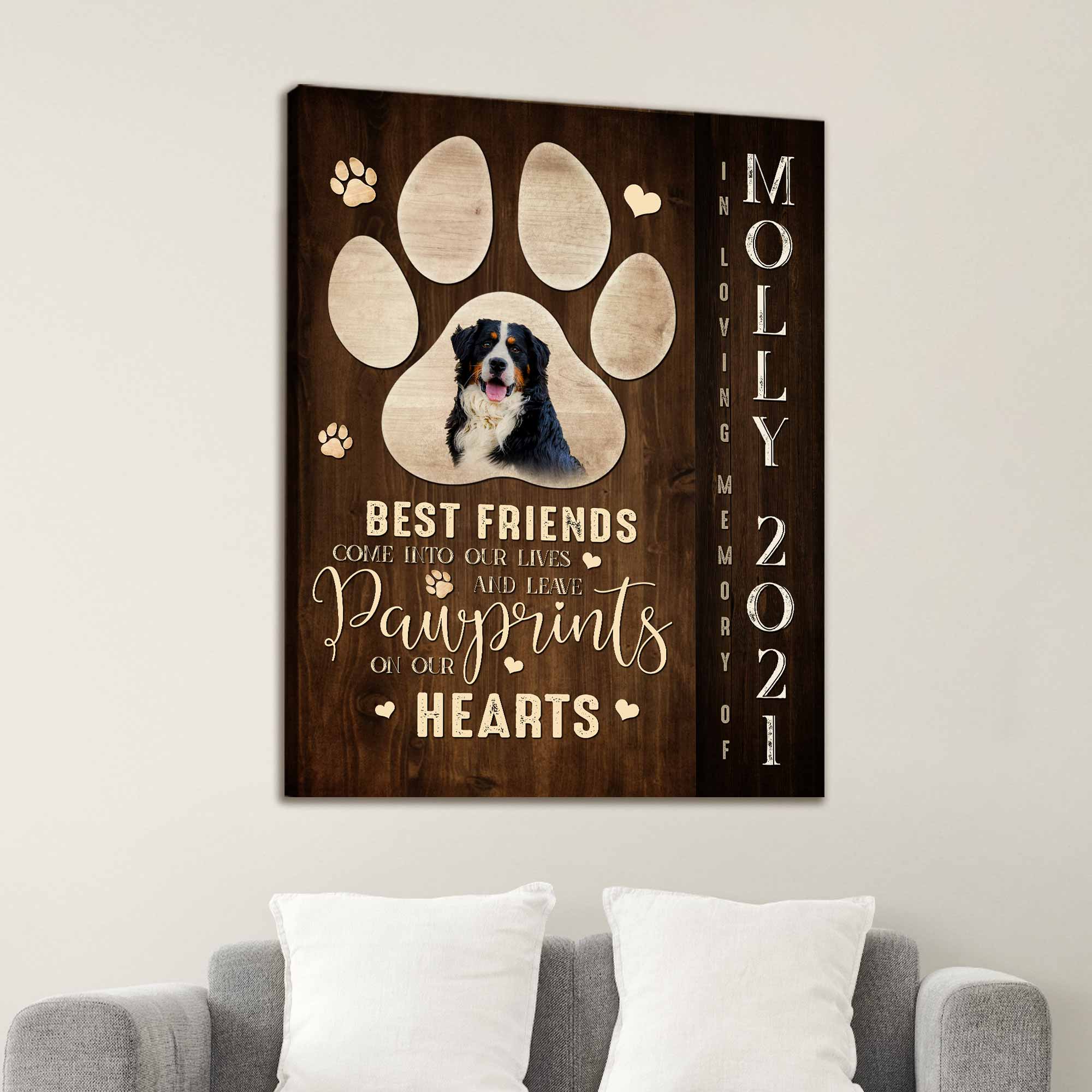 Dog Memorial Gift Ideas, Dog Passing Away Gifts, Sympathy Gifts for Pet Loss, Memorial Canvas Photos