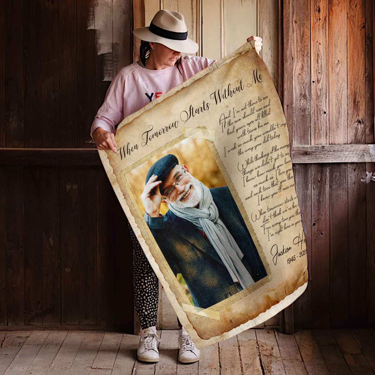 Personalized Memorial Blankets, Letter From Heaven Sympathy Blankets