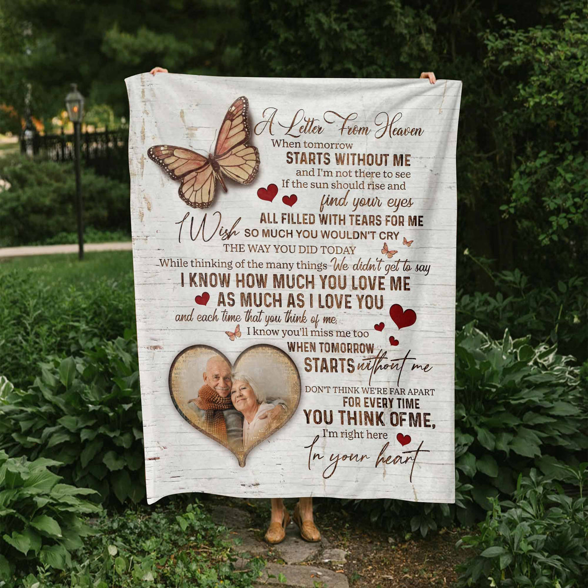 Personalized Memorial Blankets For Loss Of Father, Bereavement Poem A