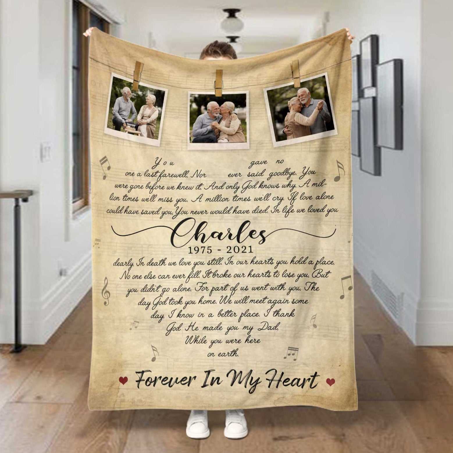 Memorial Blankets For Loss Of Mother, Personalized Bereavement Gifts For Funerals, In Loving Memory Gift, Personalized Photo Blanket