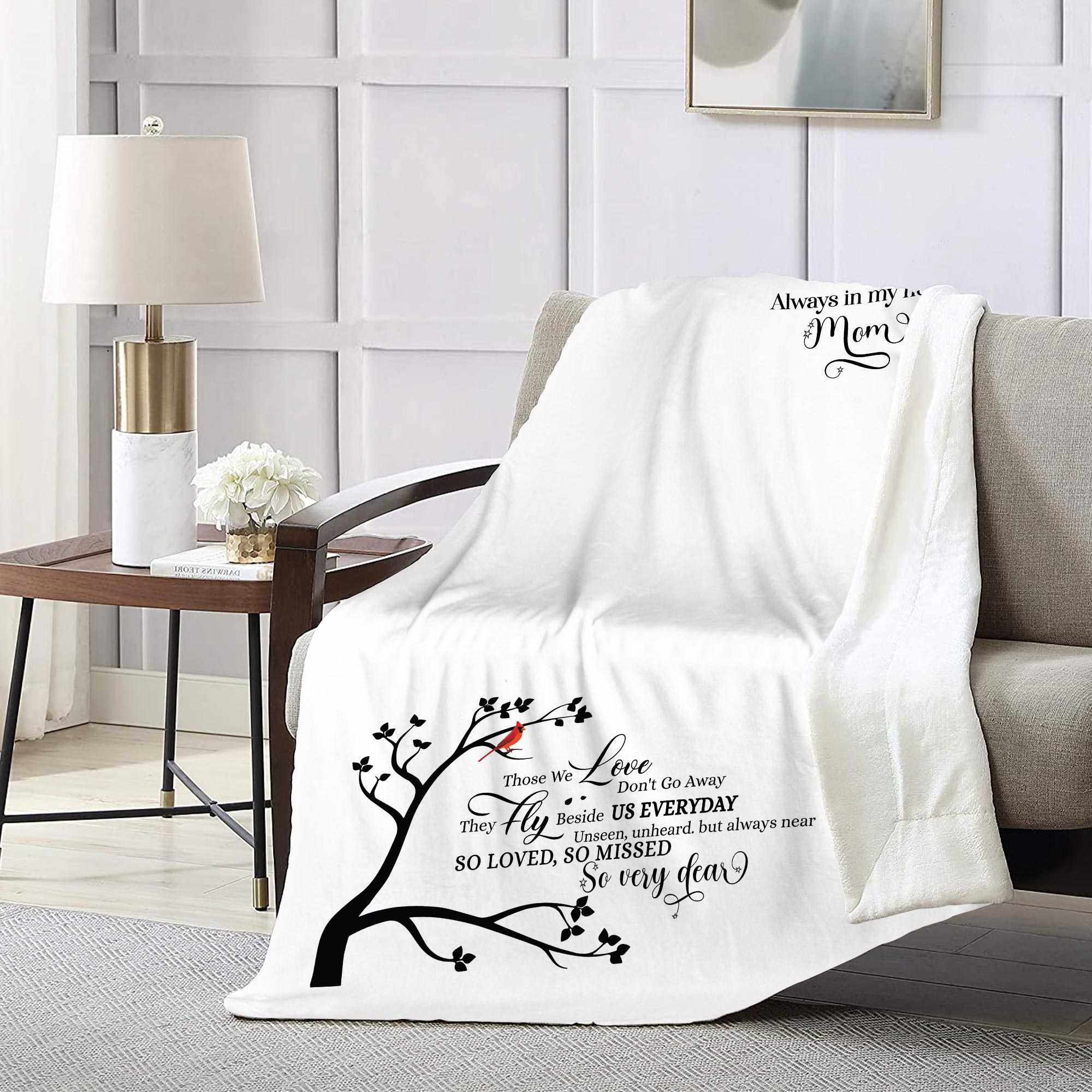 Personalized Loss Of Father Memorial Blankets, Those We Love Don't Go Away