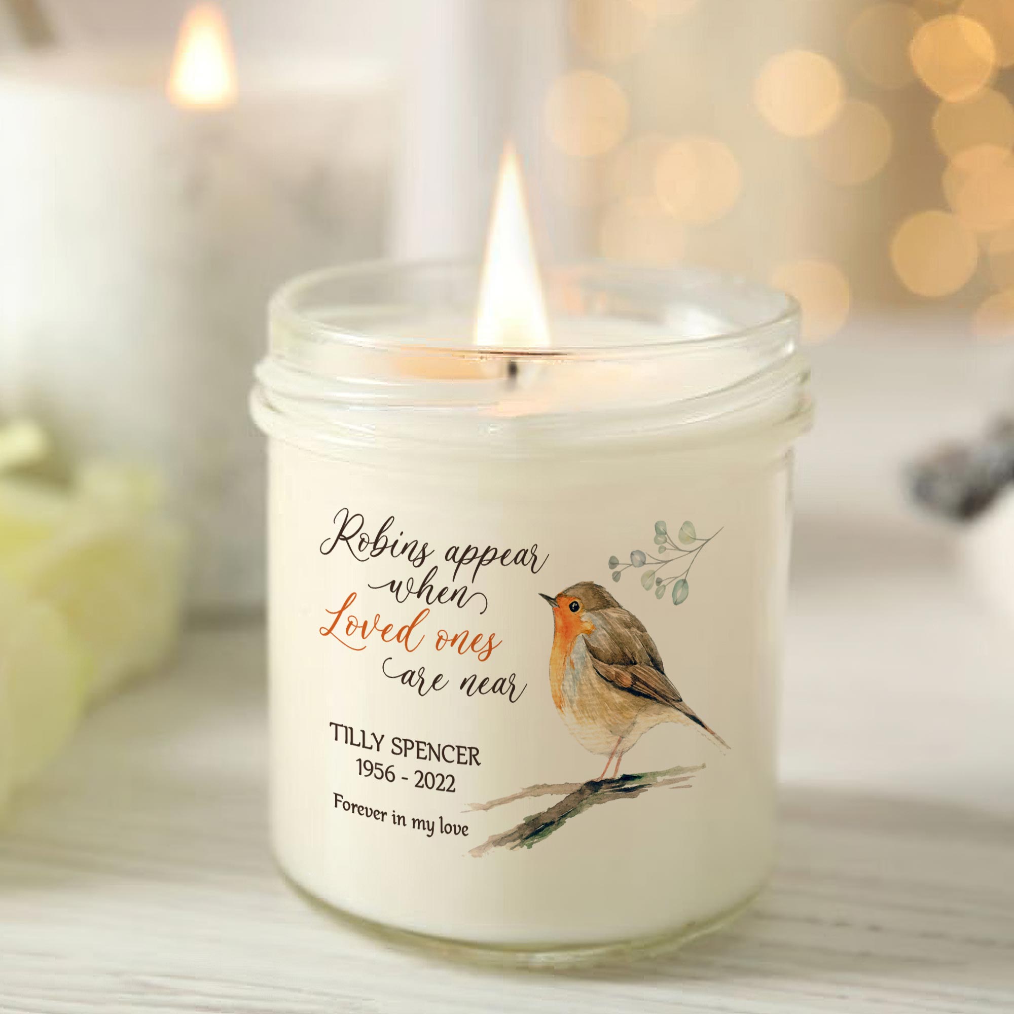 In Loving Memory Candle, Remembrance Soy Wax Candle Condolence Gift, In Memory Of Candle