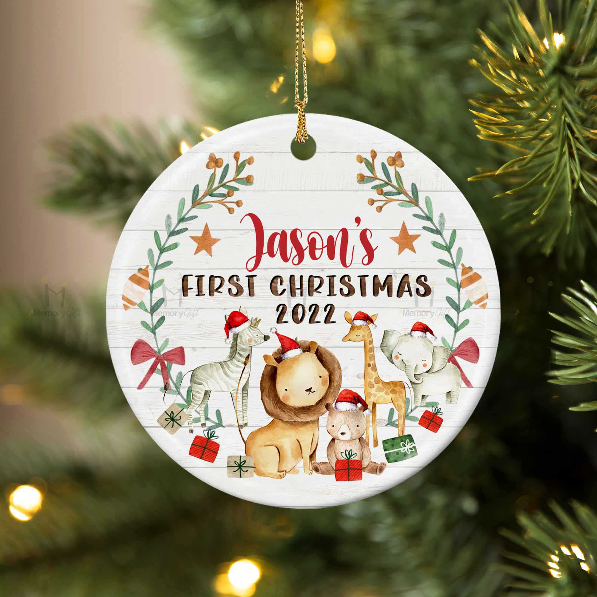 baby's first christmas ornament