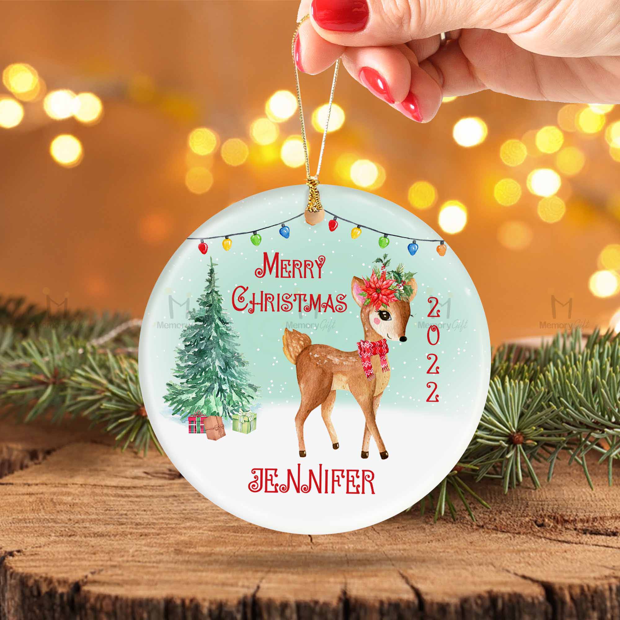 reindeer christmas ornaments
