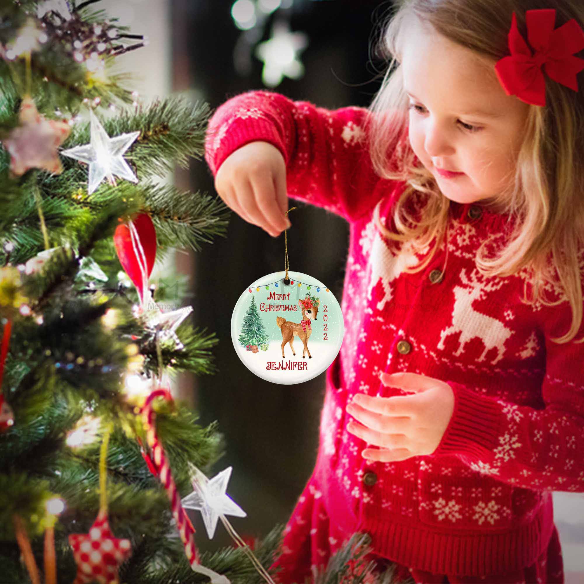 reindeer christmas ornaments