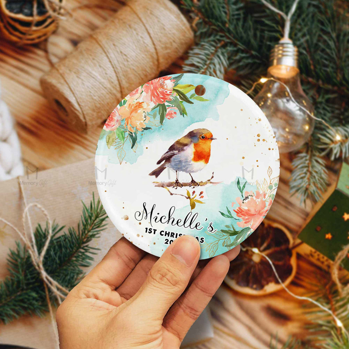First Christmas Ornament | Custom Baby Name First Christmas Ornament ...