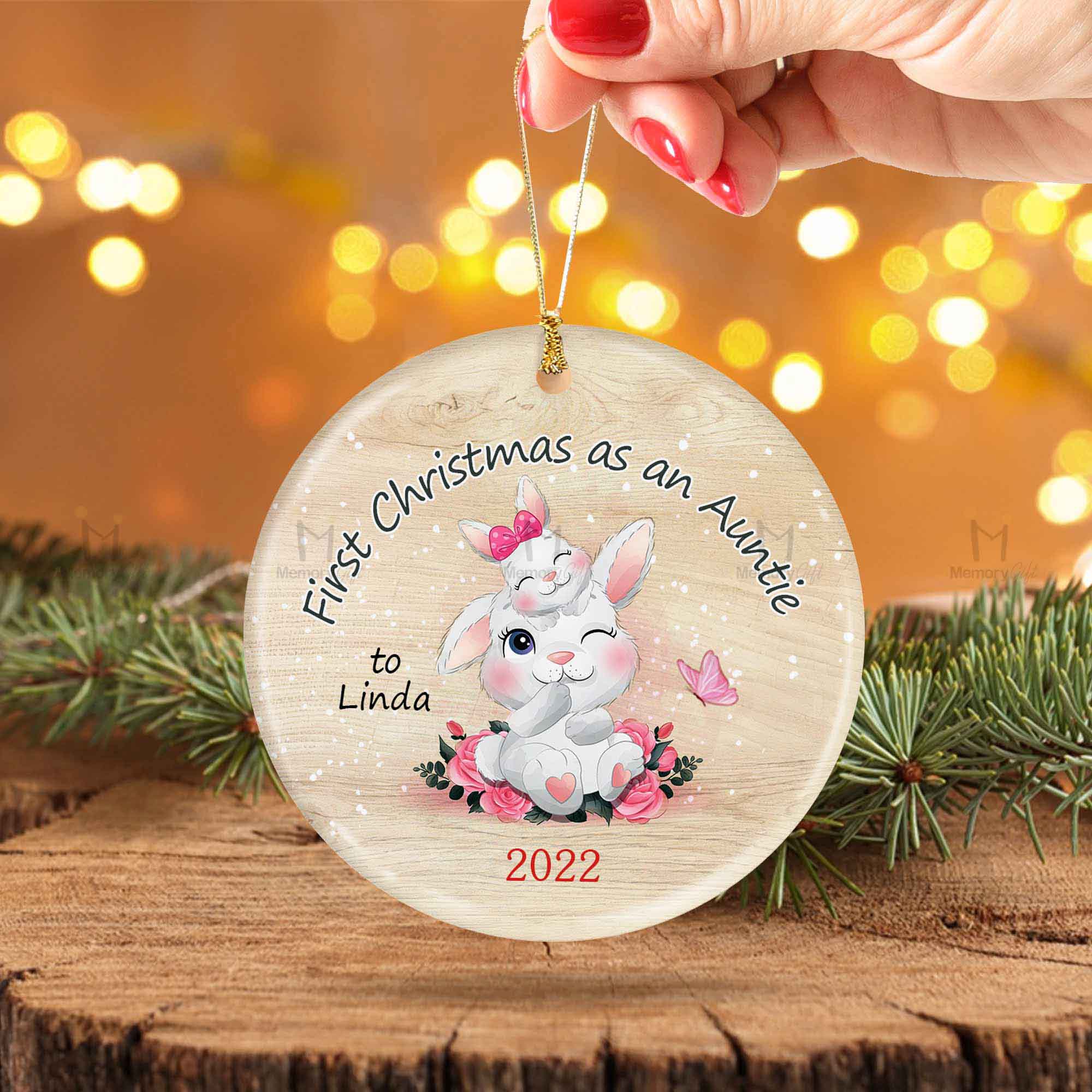 baby's first christmas personalized ornament