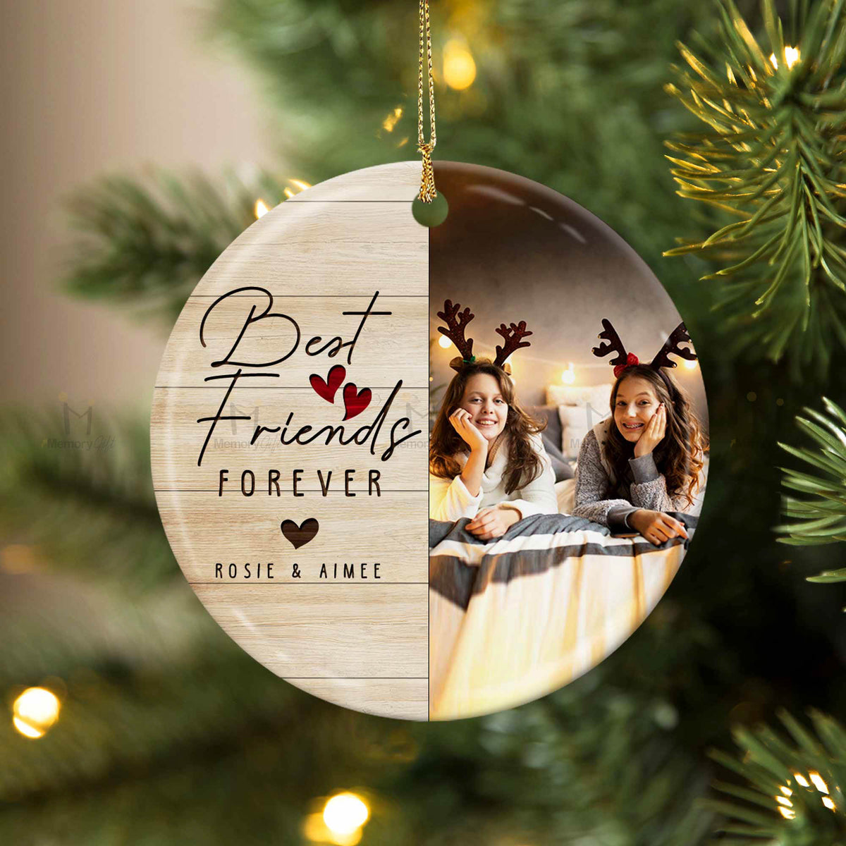 Best Friends Ornaments | Personalized Photo Ornament For Friend ...