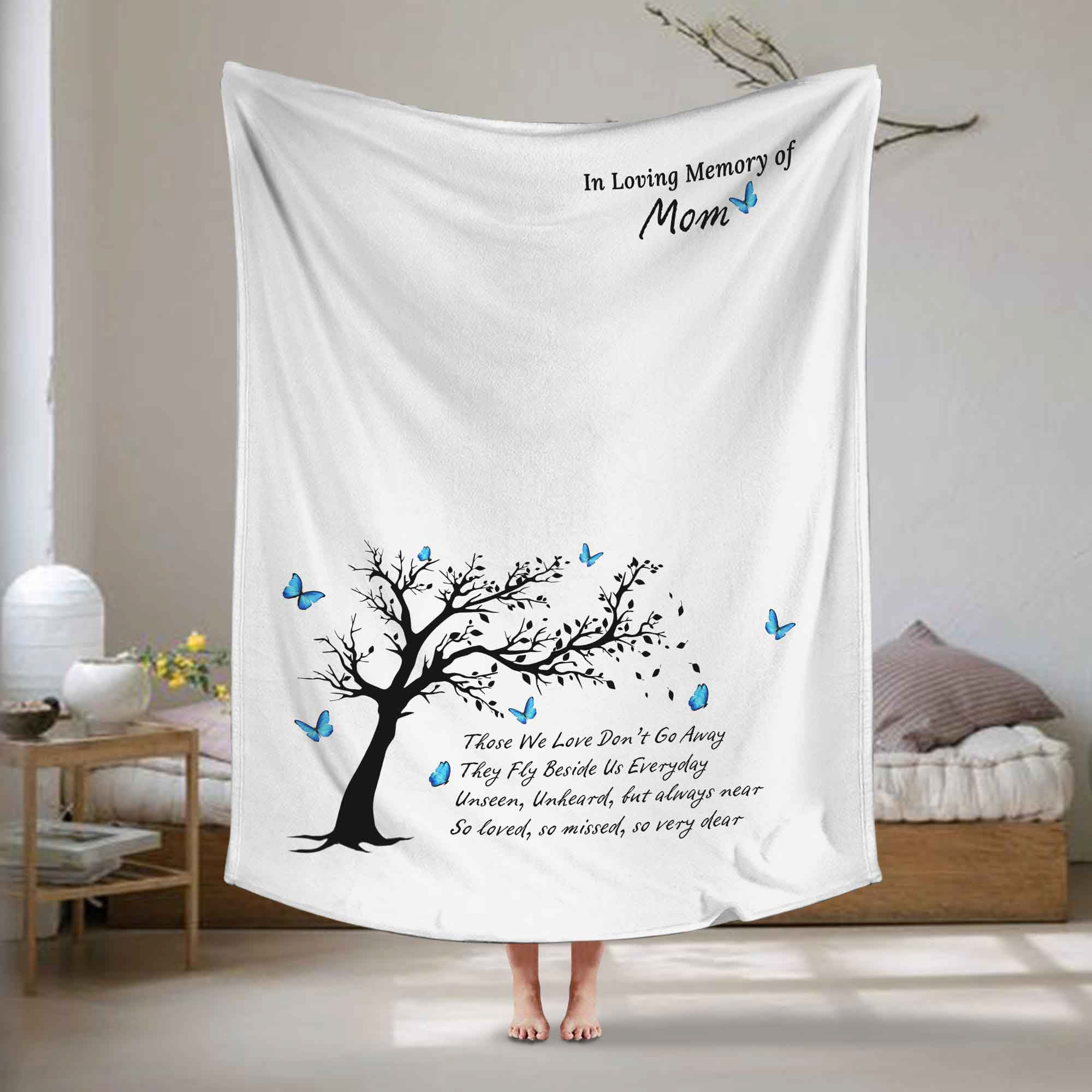 butterfly memorial blanket