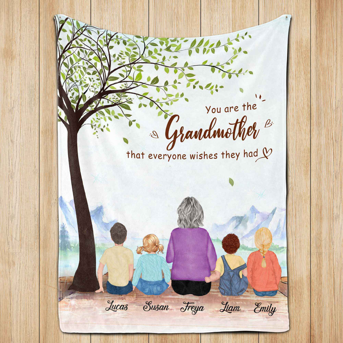 Personalized Blankets For Mothers Day Personalized Dear Grandma Blanket  From Granddaughter Grandson We Hope Every Time Rose Floral Grandma Birthday  Mothers Day Christmas Customized Fleece Ingifta Custom Blanket, image size:1200x1200
