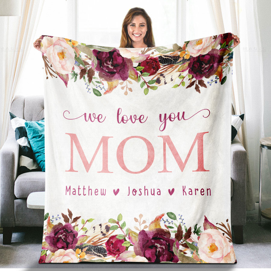 custom blanket for mother's day