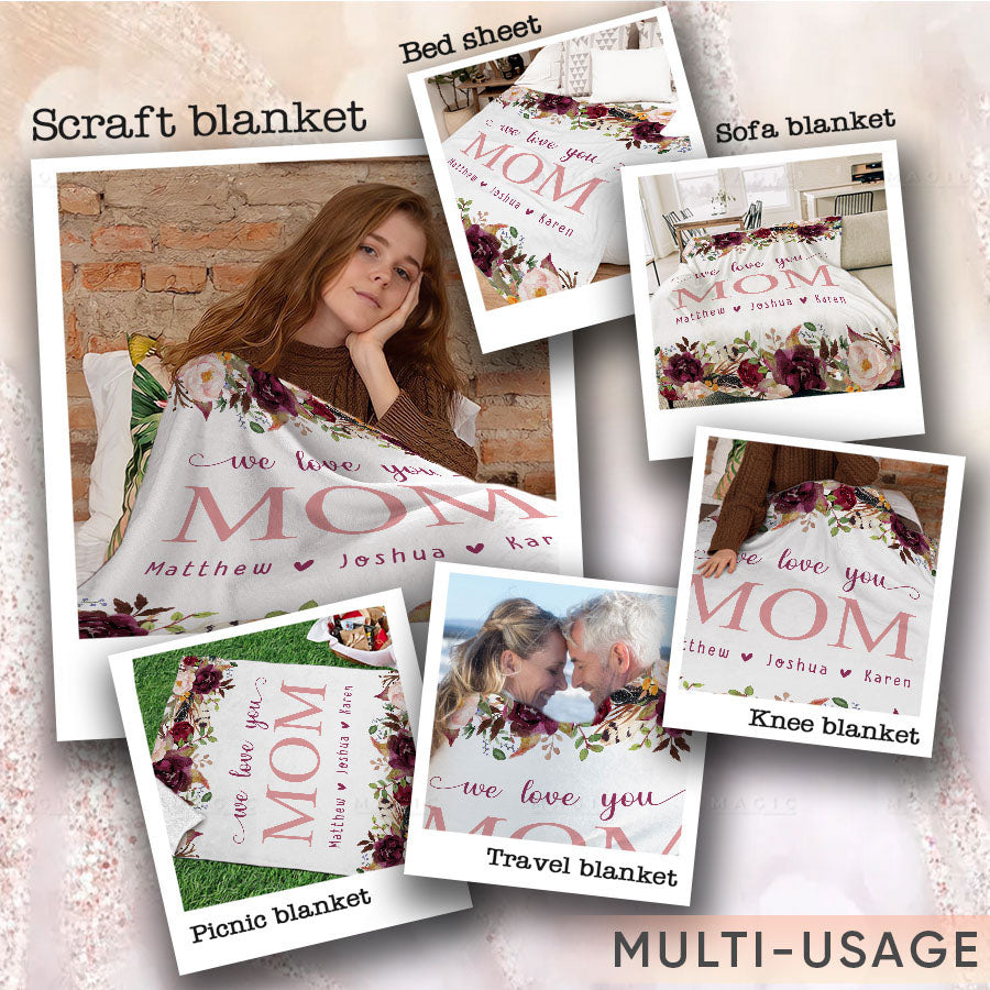 custom blanket for mother's day