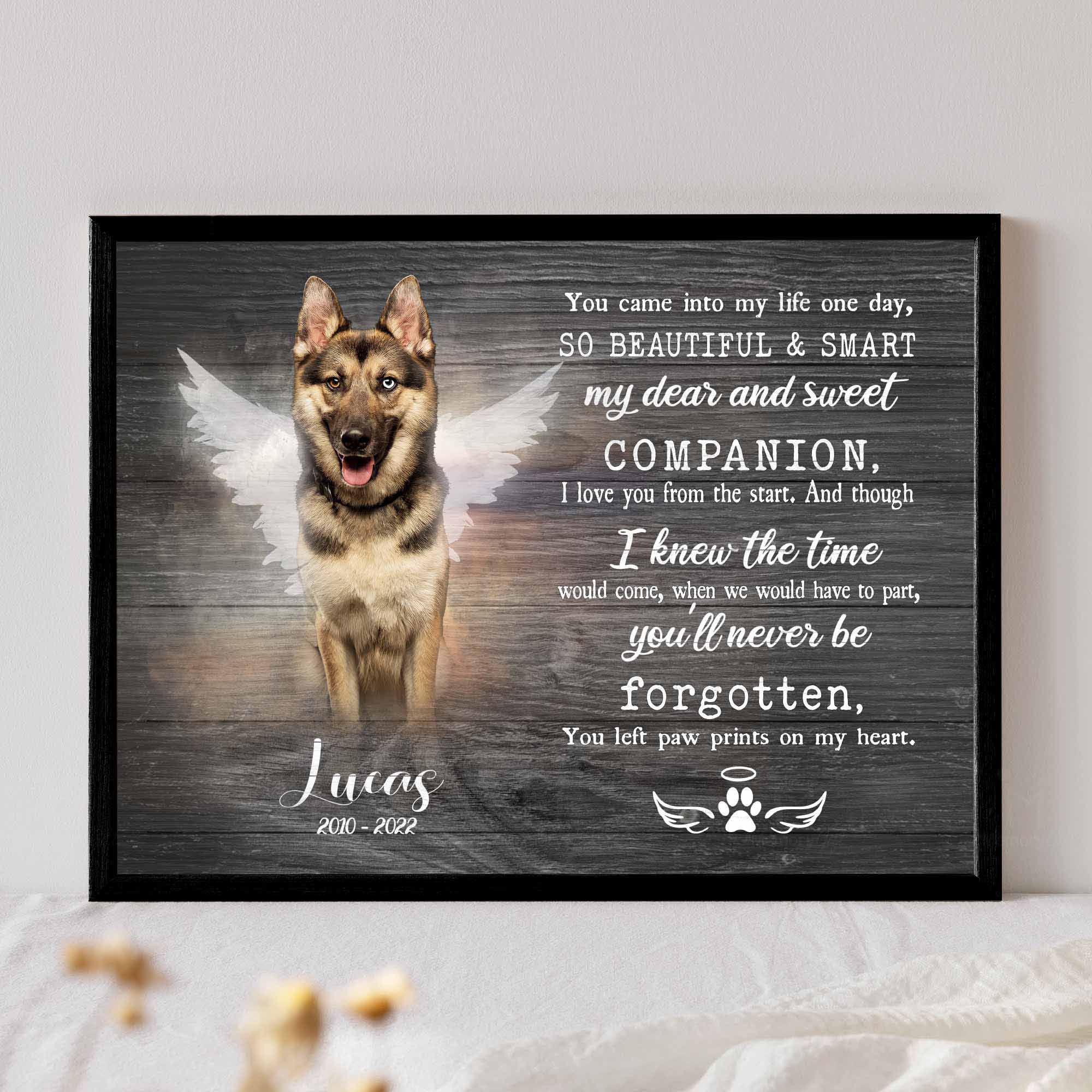 custom dog memorial gifts