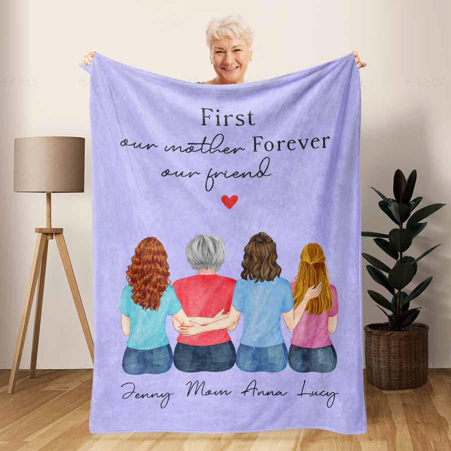 customized mother's day blankets