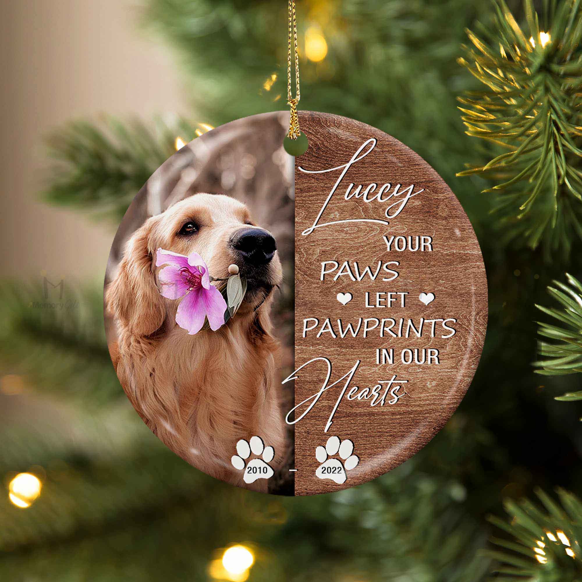 pet memorial ornament dog