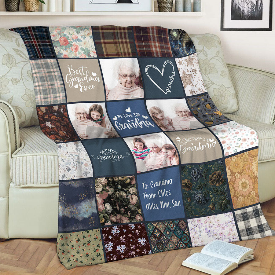 Personalized Blankets For Grandma Personalised Mothers Day Gifts For