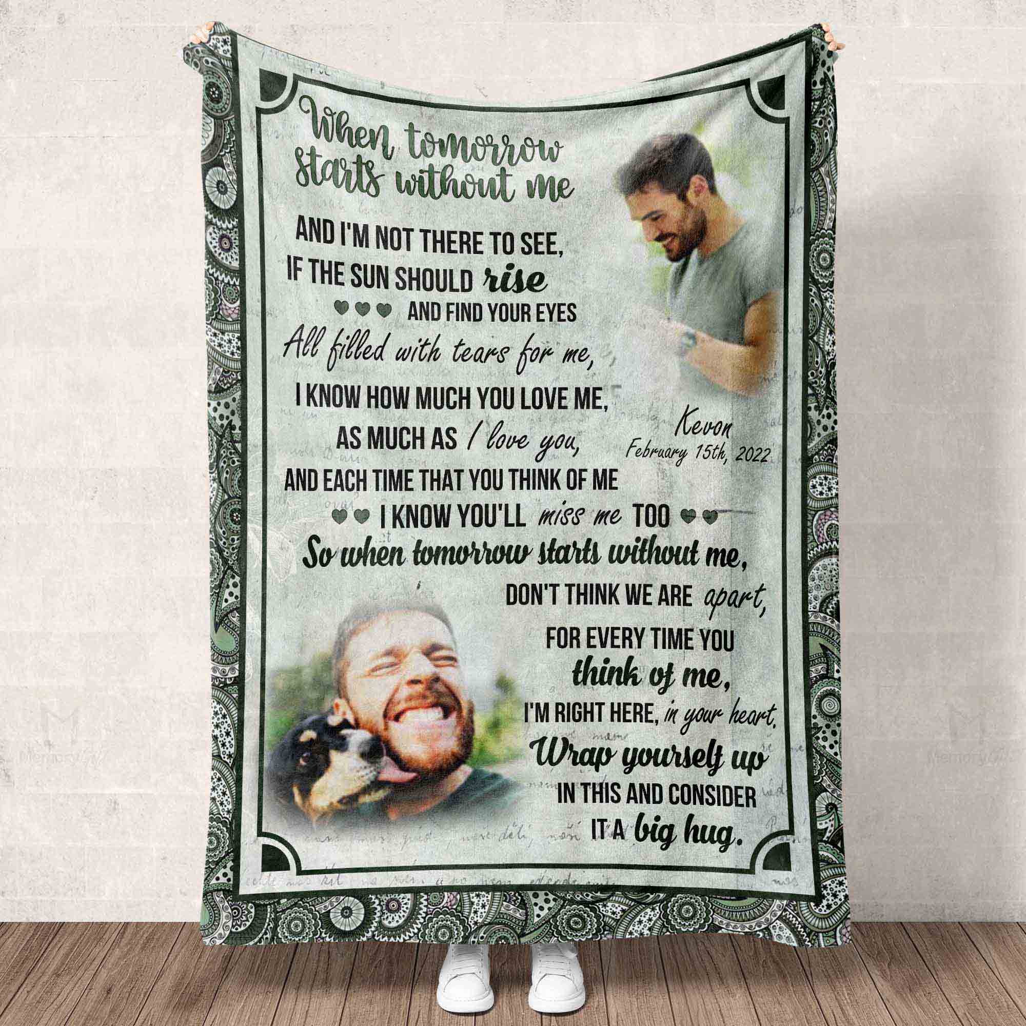 memorial blanket for son