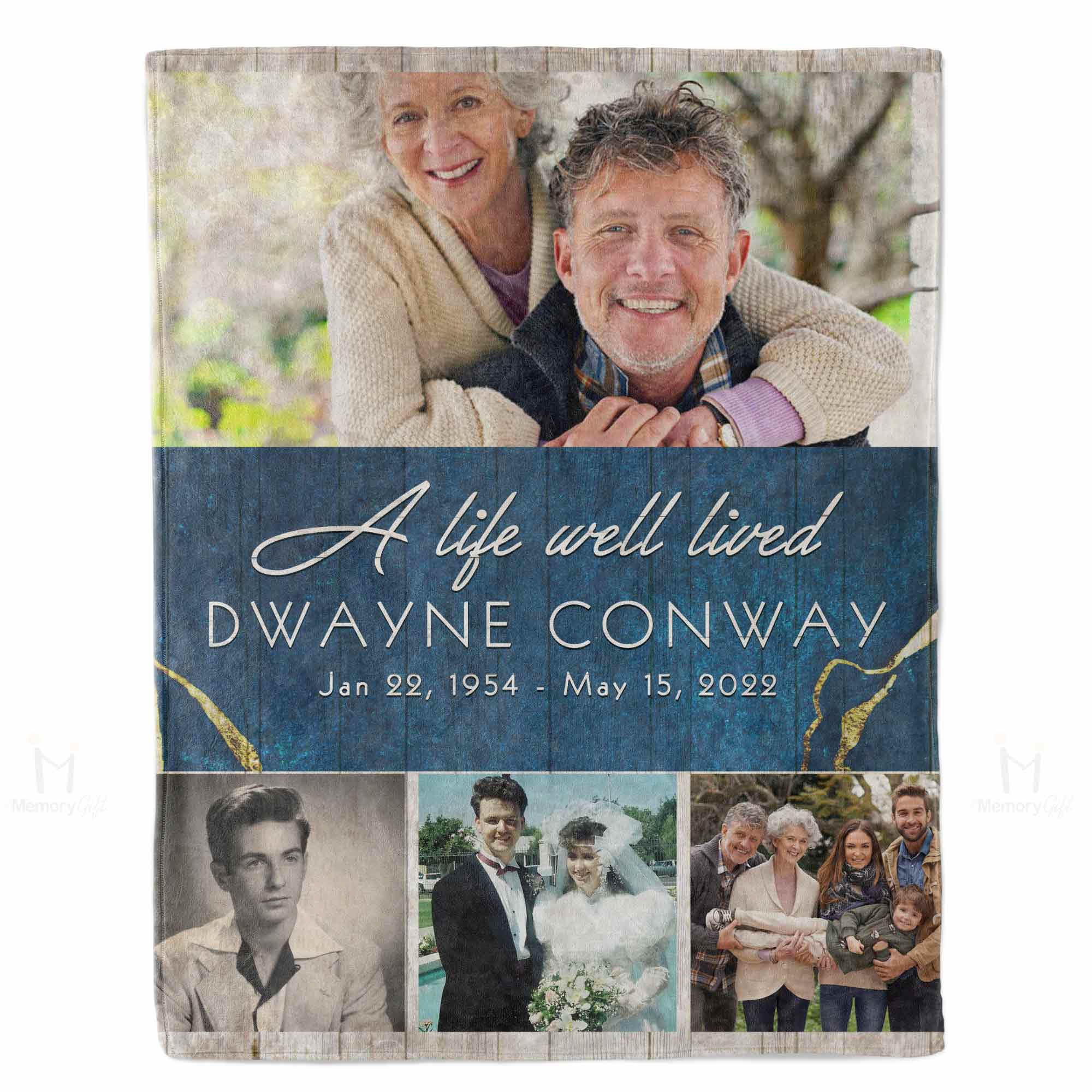 memorial blankets with photo