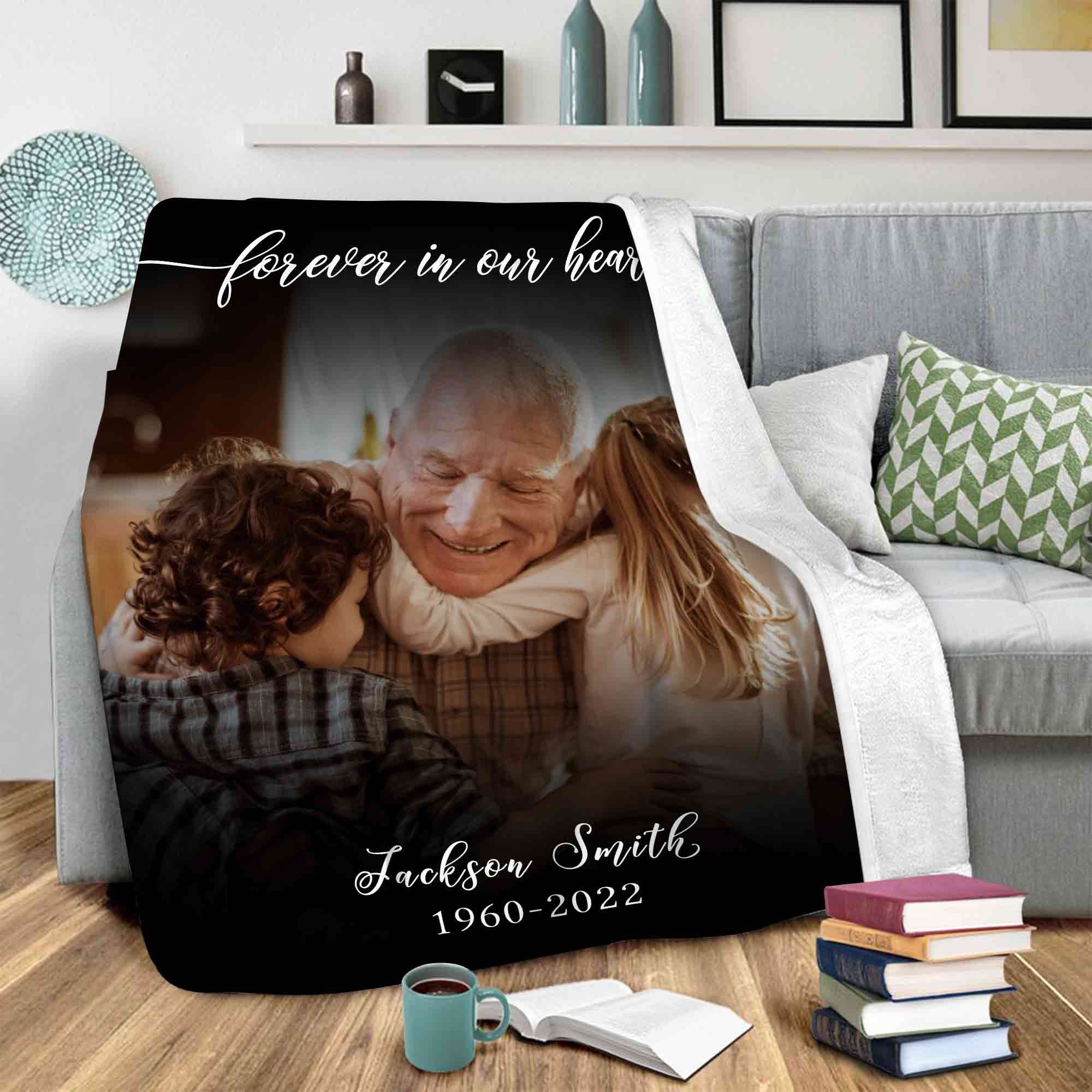 memorial picture blankets