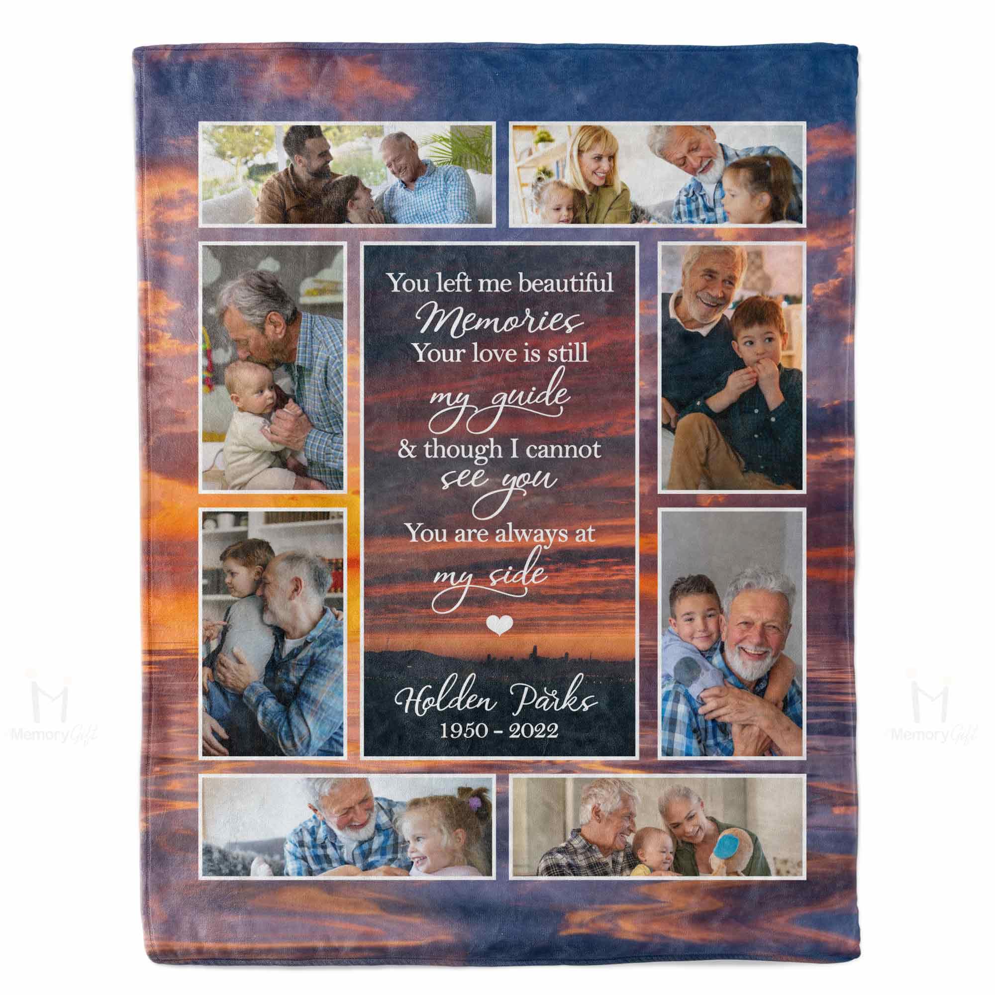 memory blanket with photos