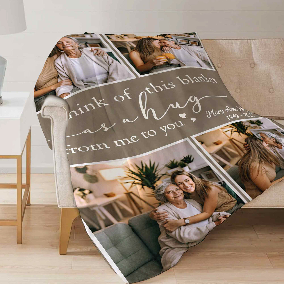 Memory Blankets for Loss of Mom, Personalized Memorial Gifts from