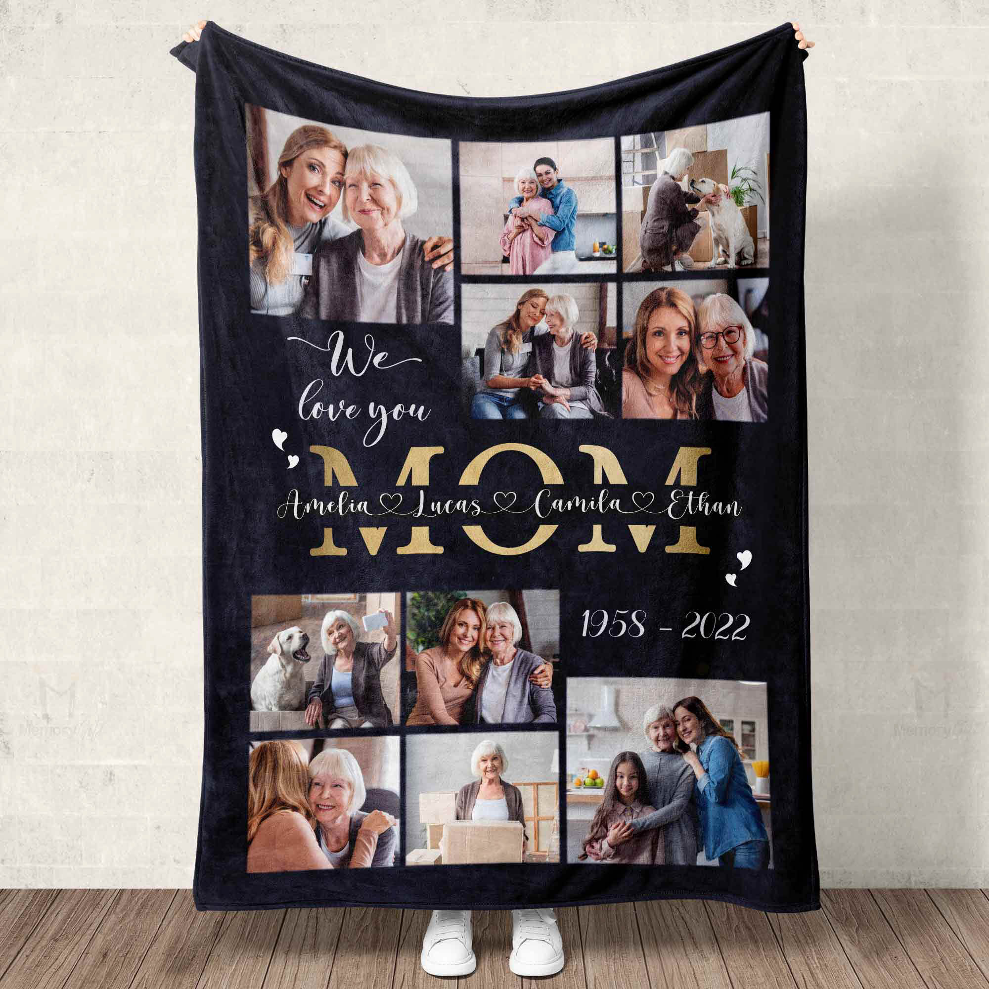 memory photo blanket