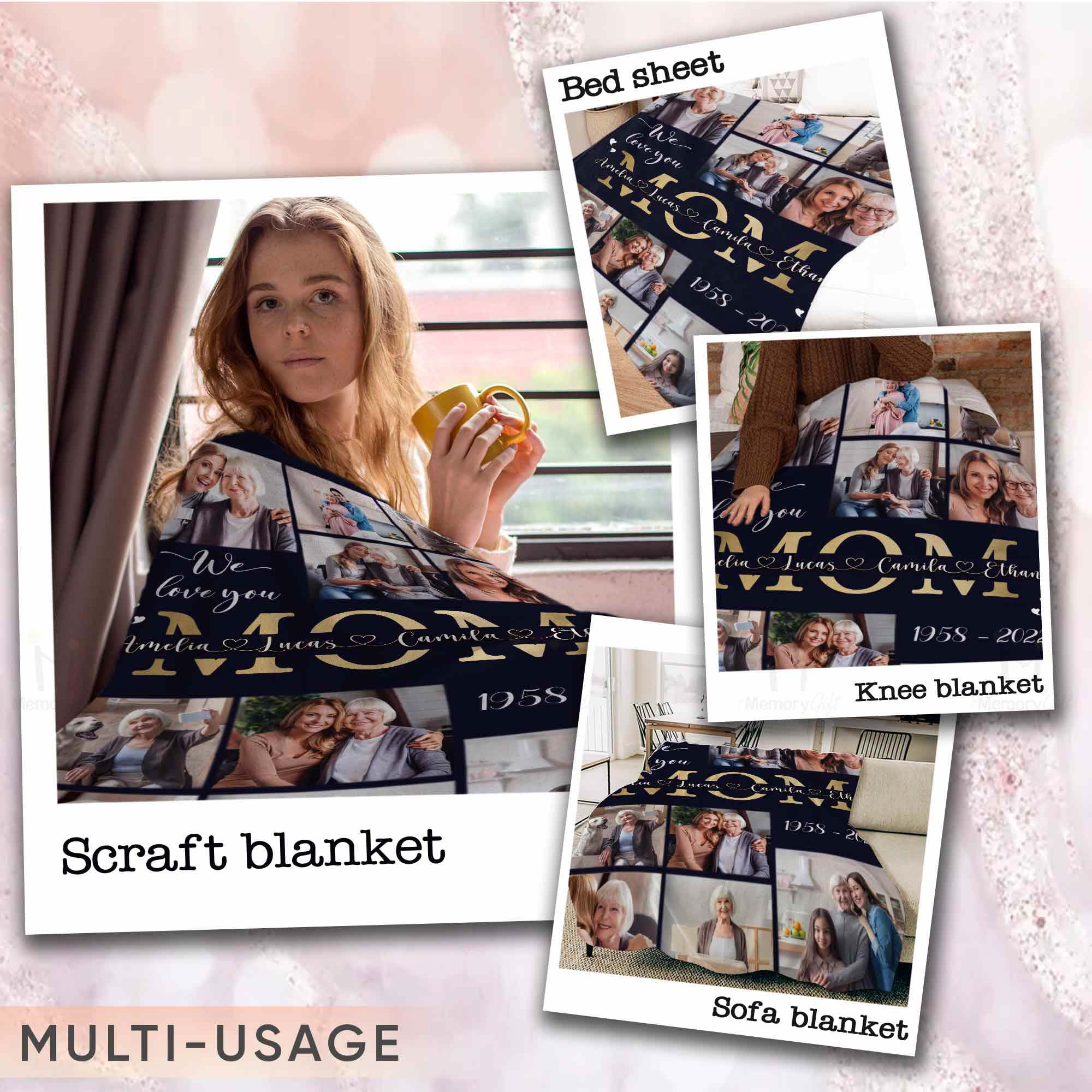 memory photo blanket