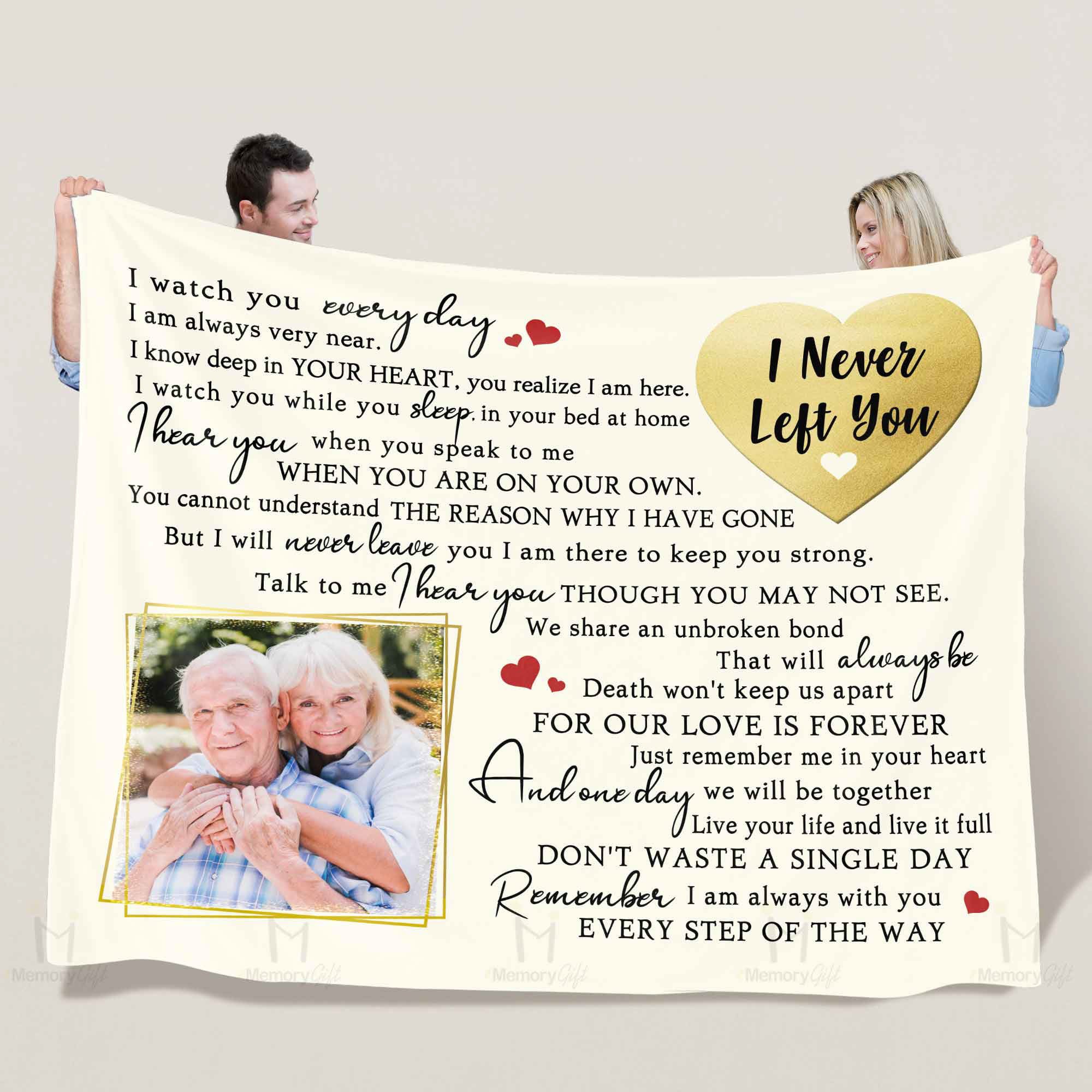 memory picture blankets loss of a dad gift