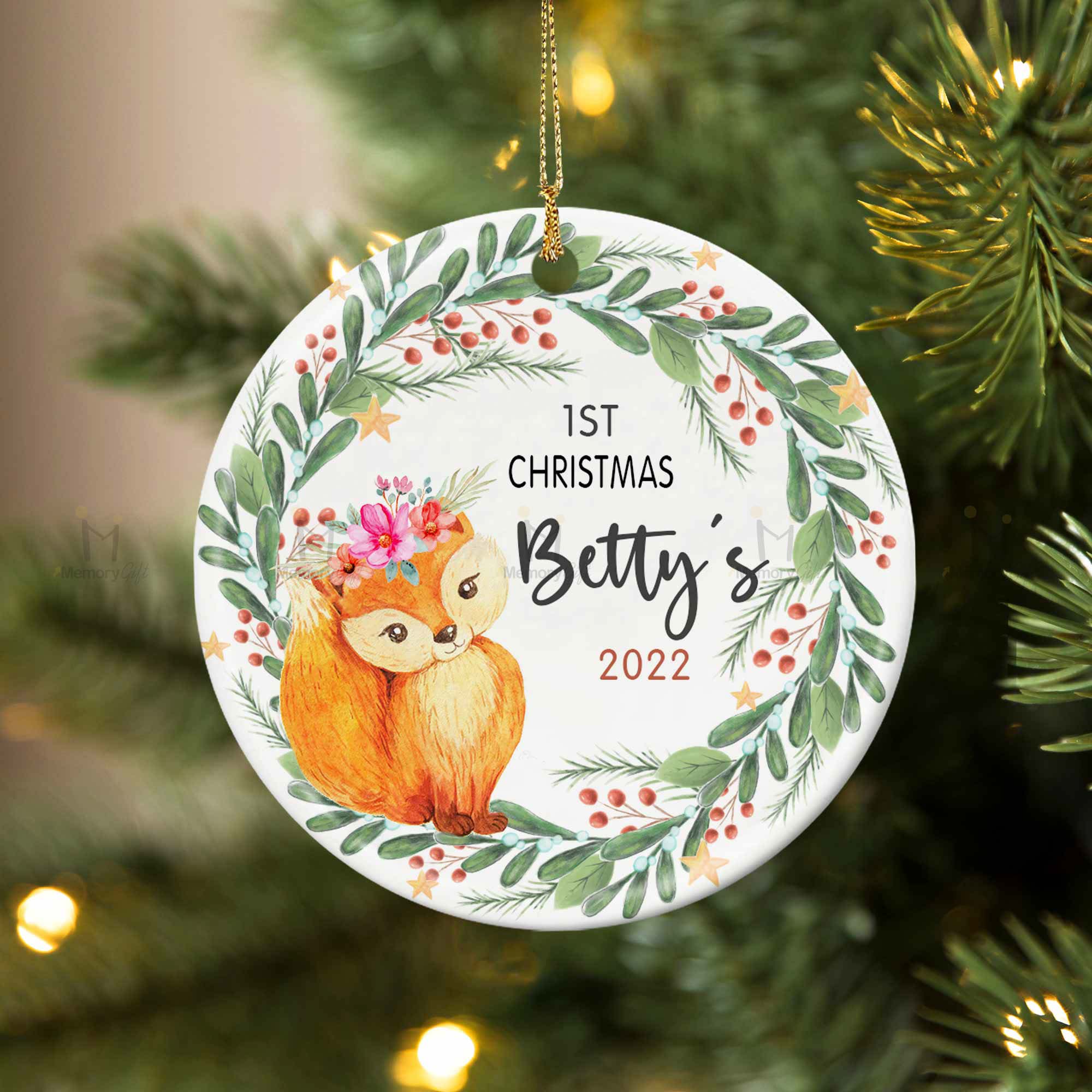 baby's 1st christmas ornament 