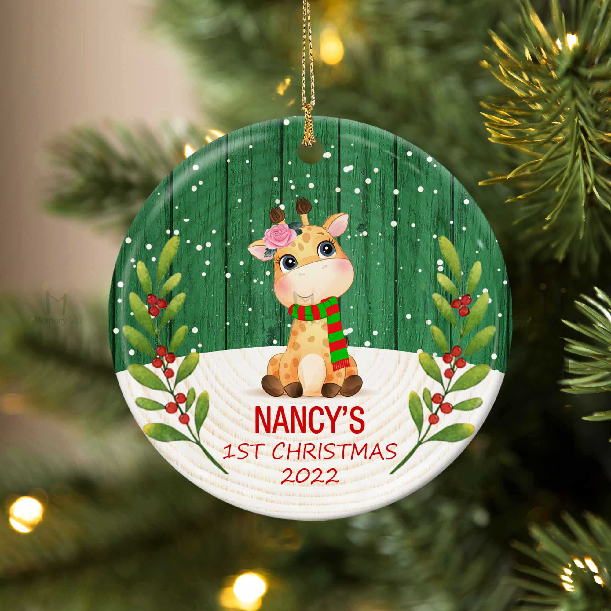 personalized baby's first christmas ornaments