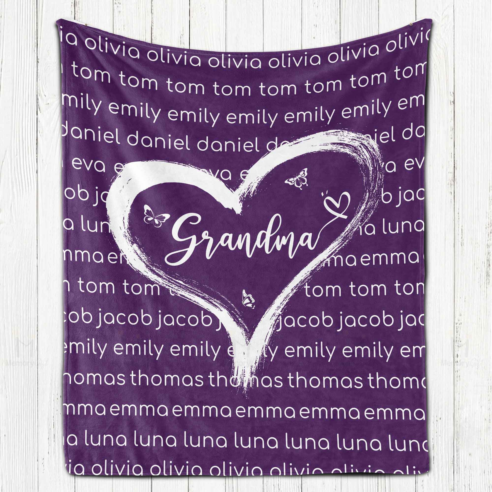 personalized blankets for grandma