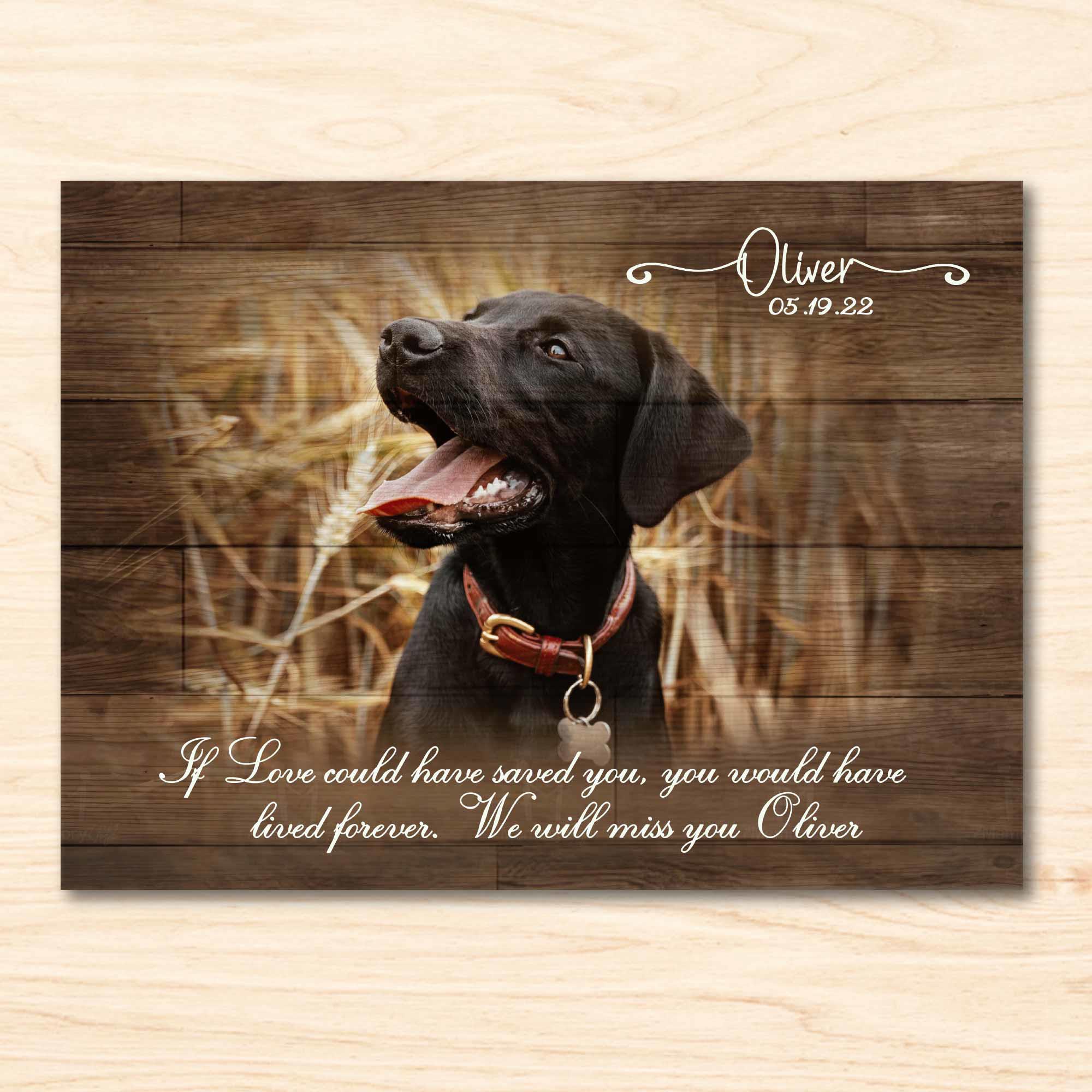 personalized dog memorial gifts