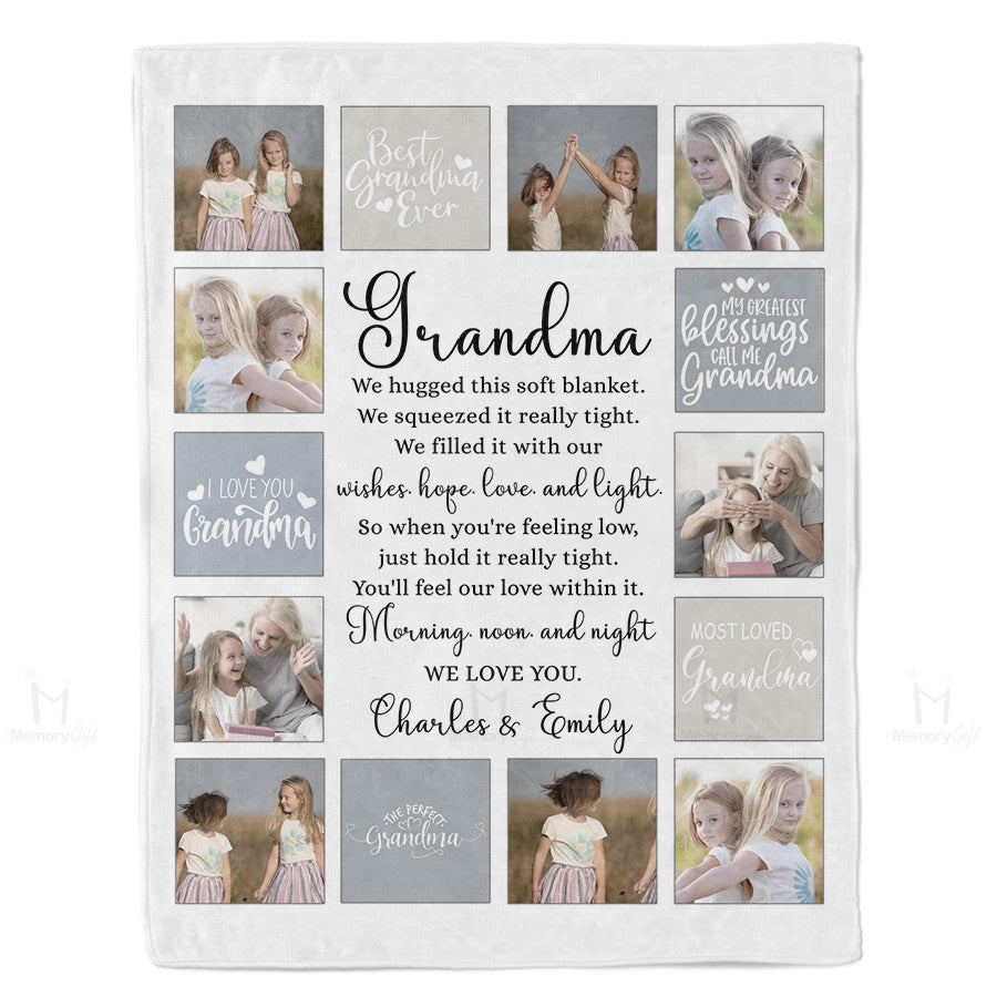 personalized grandma blanket